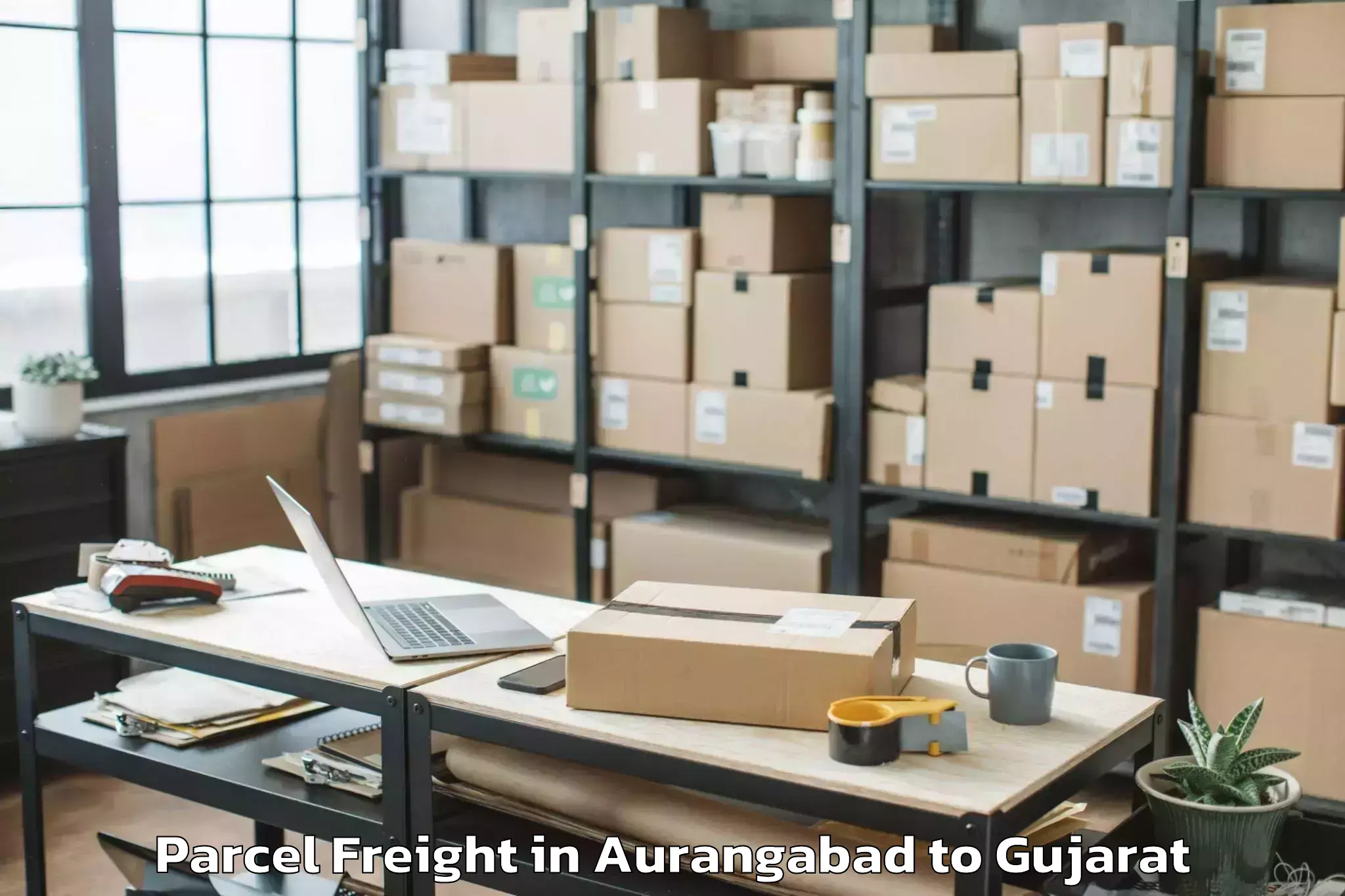 Book Aurangabad to Veer Narmad South Gujarat Univ Parcel Freight Online